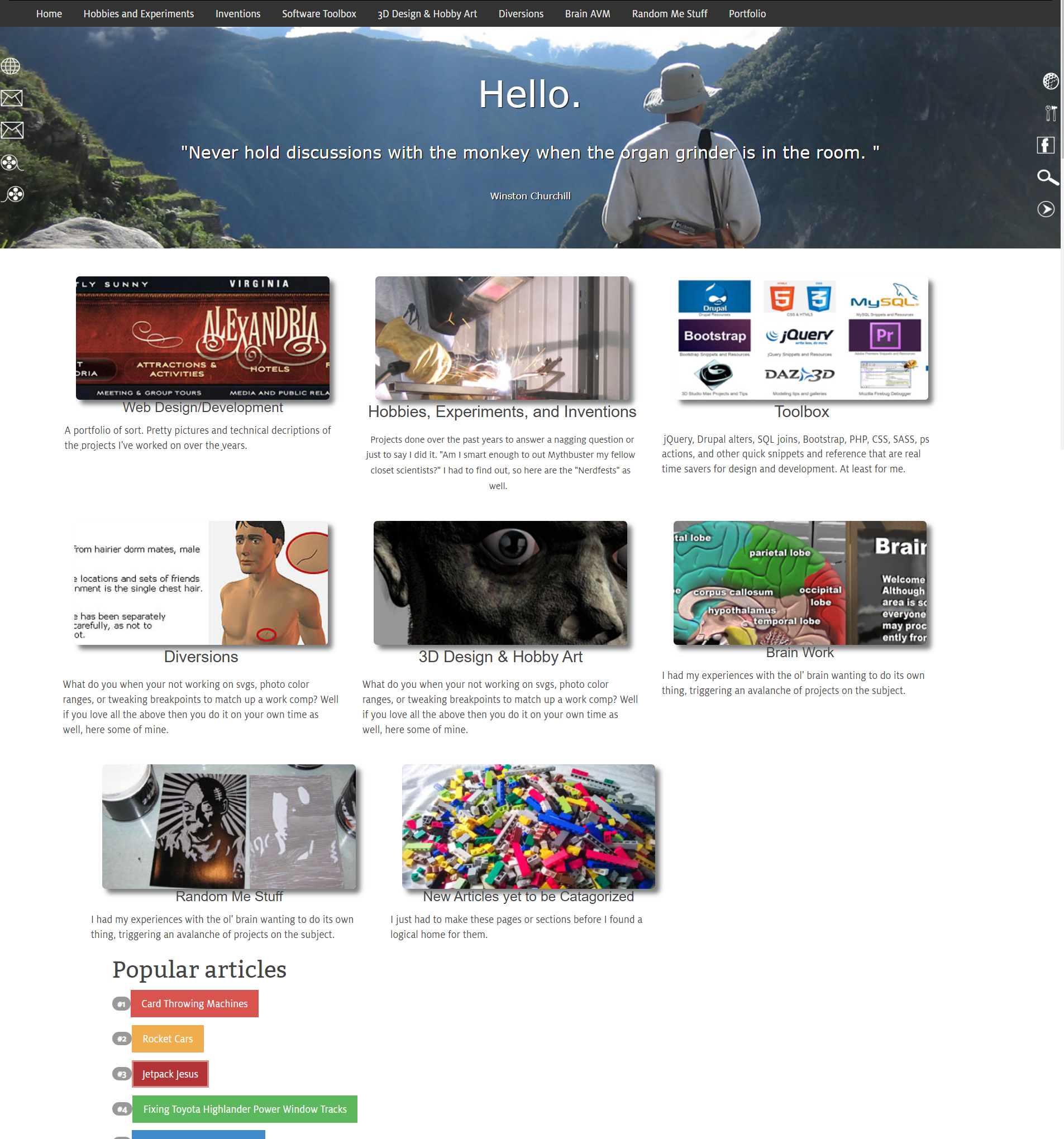 JonathanSantos.com design over the year