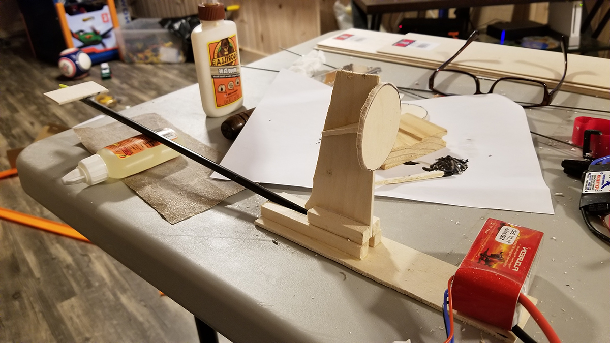Styrofoam glider RC Piggyback 