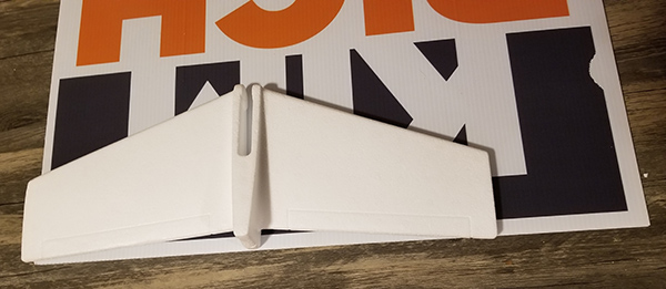 Styrofoam glider RC Piggyback 
