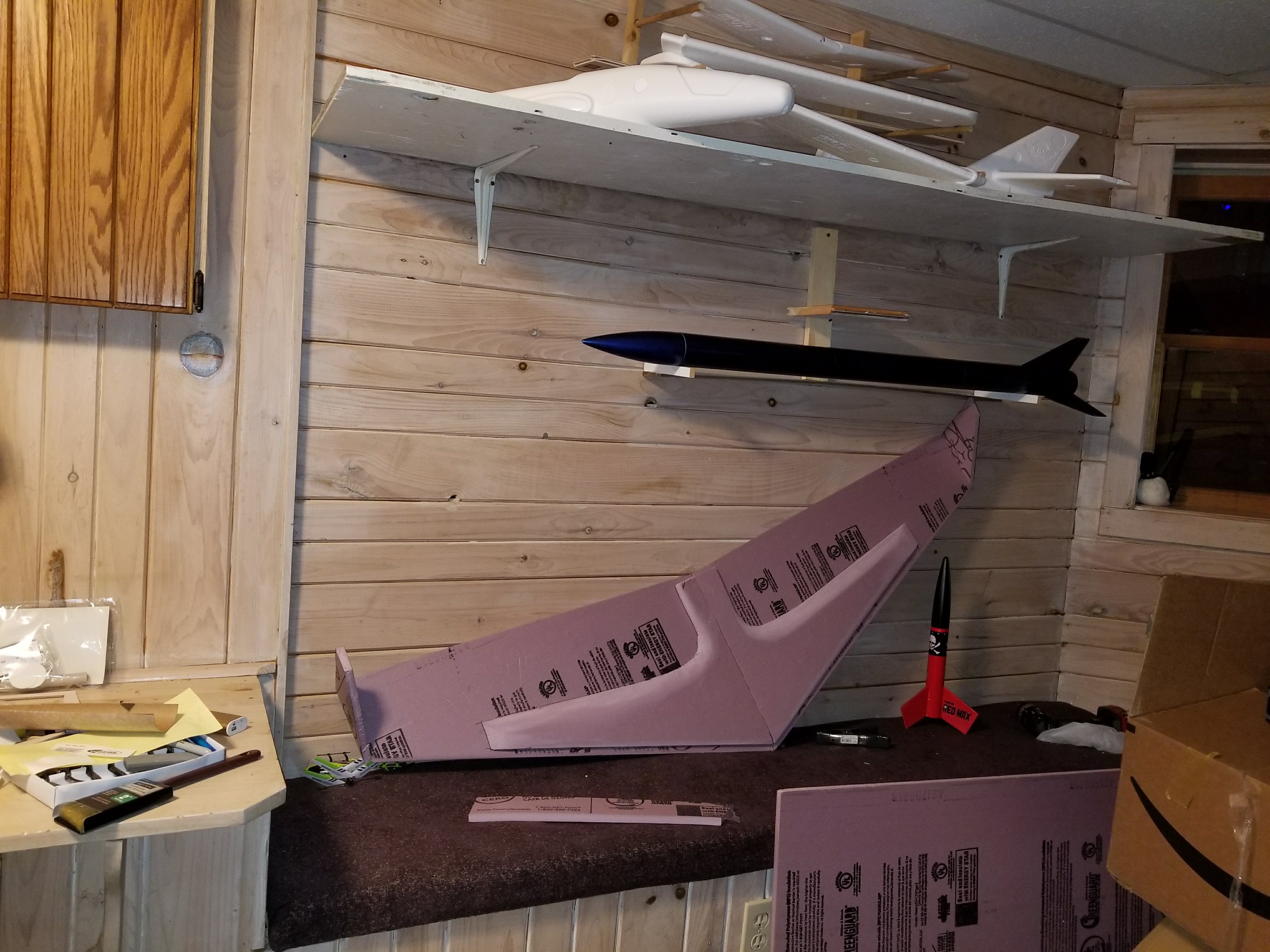 RC Flying Wing Piggyback Drive